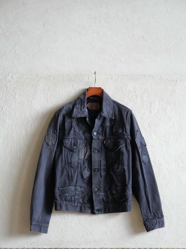 00's Euro Levi's72530 Denim Tracker Jacket
" Wappen/Black dyed "