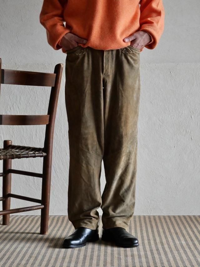 1990&#12316;00's Design Goat-suede Pants