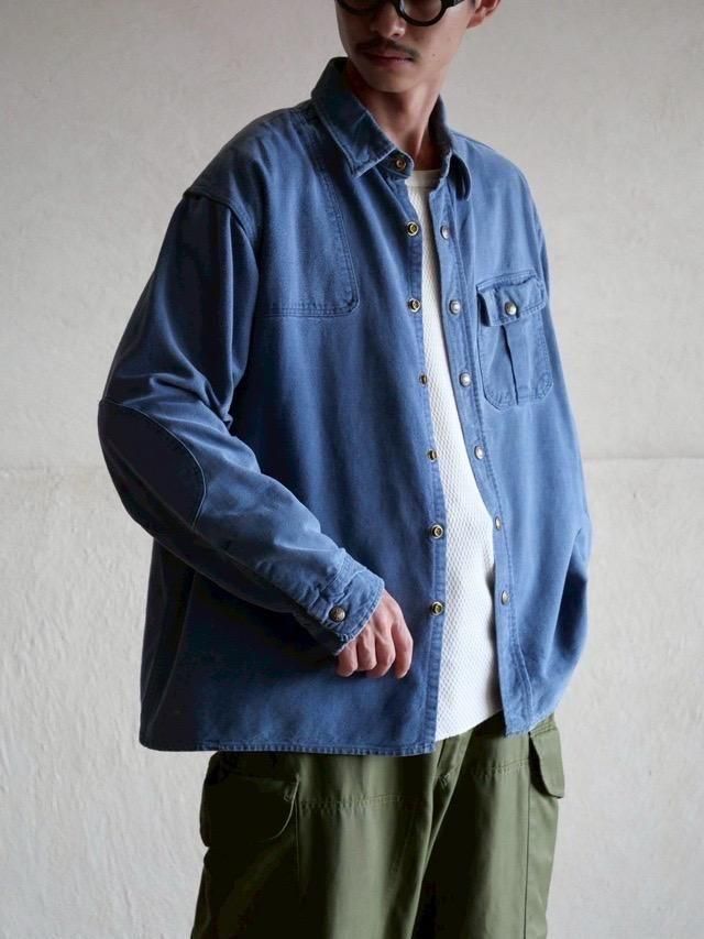 1970~80's Vintage Eddie Bauer 
Chamois-cloth Shooting Shirt Jacket