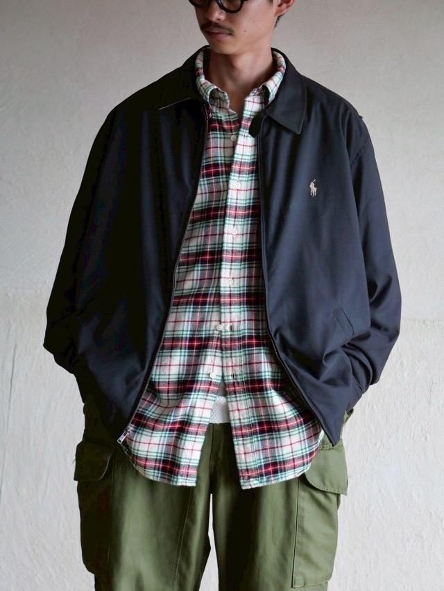 1990's RalphLauren Peach-Skin Drizzler Jacket BK"