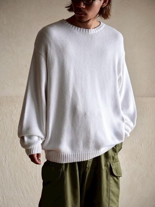 1990s Eddie Bauer Cotton Knit, White