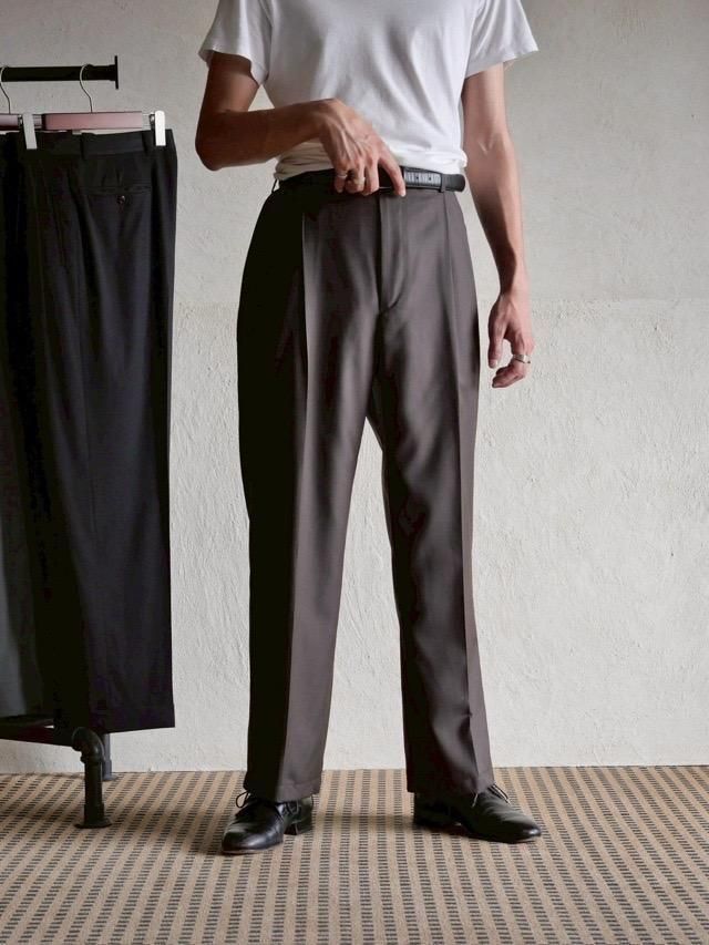 1990's Vintage Zanella Wool Trousers, Brown