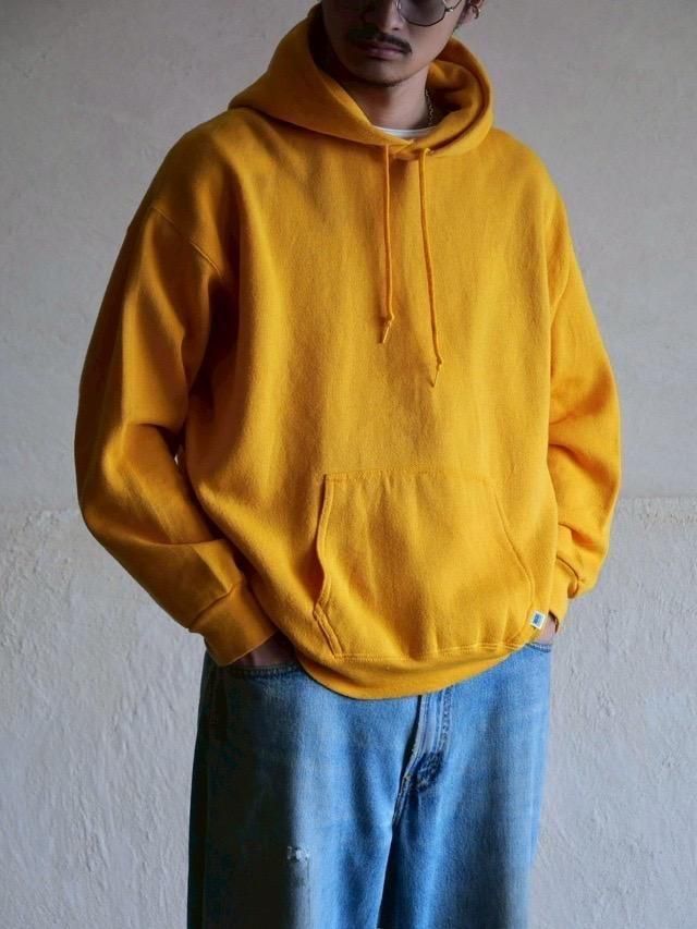1990's DISCUS Sweat Hoodie, Yellow / Made in USA.