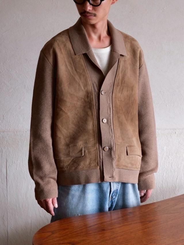 1960's Simpsons  Vintage Switched Leather&Knit Jacket