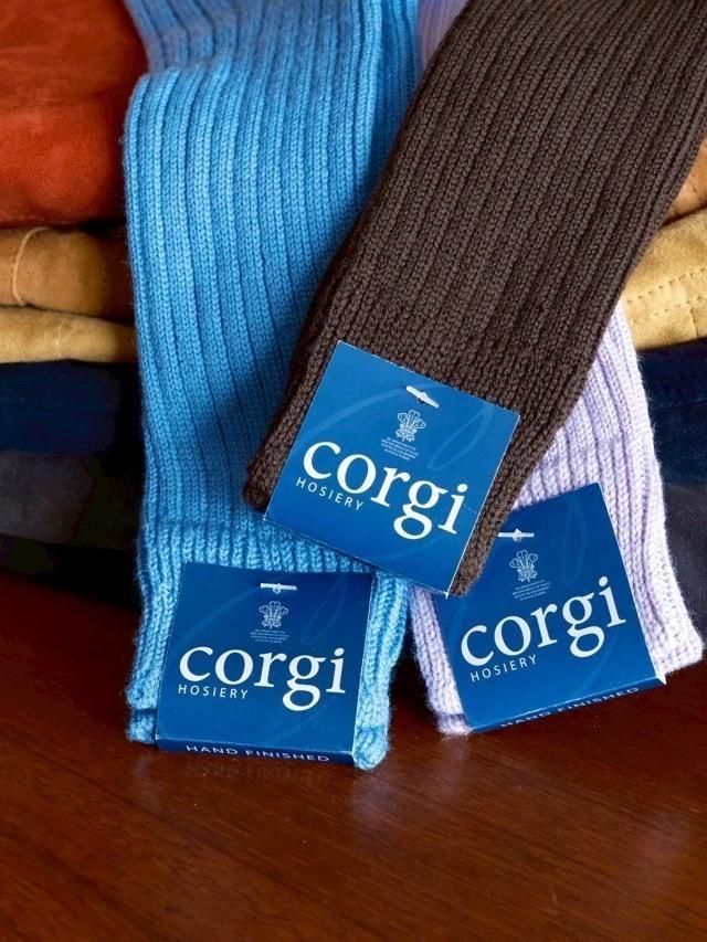 Corgi 100%Wool Color Sox SaxBrownPurple