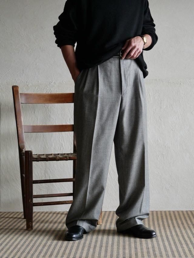 ~00's Zanella/NORDSTROM Wool Check Trousers