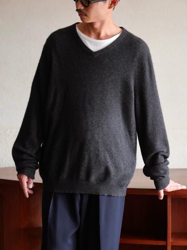 1990~00s CLUB ROOM 100%Cashmere V-neck Knit