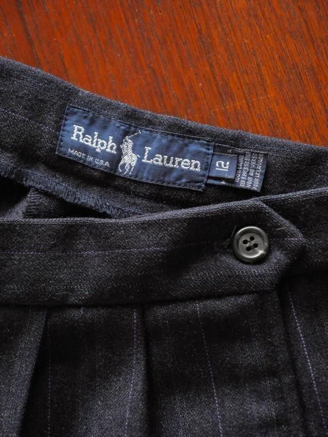 1980's Ralph Lauren Wide Straight Wool Slacks, Made in U.S.A.