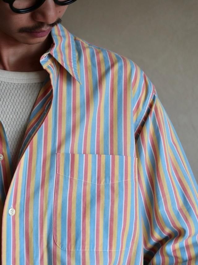 1990's  J.CREW Stripes Cotton Shirt