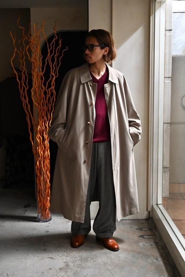 1990's Brooks Brothers Long Balmacaan coat, Made in U.S.A.