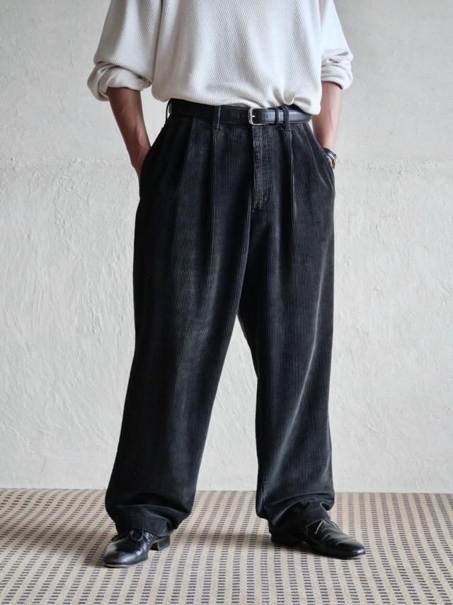 1990~00s GENERRA Black Corduroy Pants