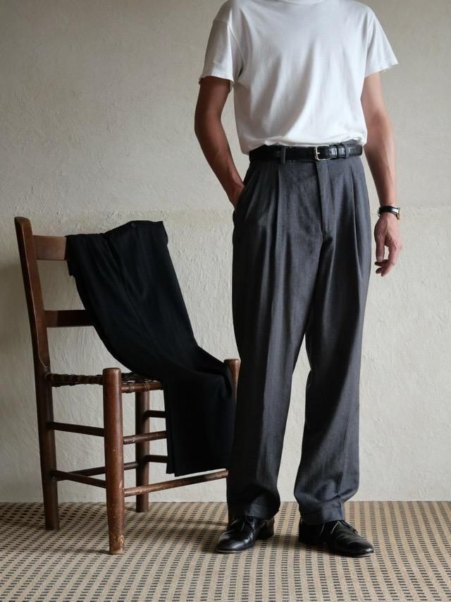 1990~00's Gray Stripe Trousers
