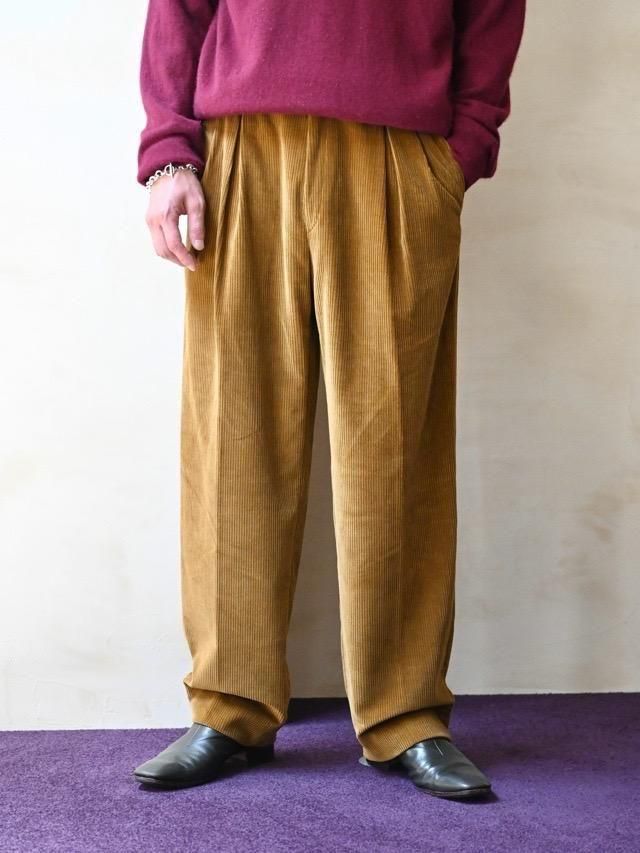 00's MARCEL FUKS Color Corduroy Pants, Mustard