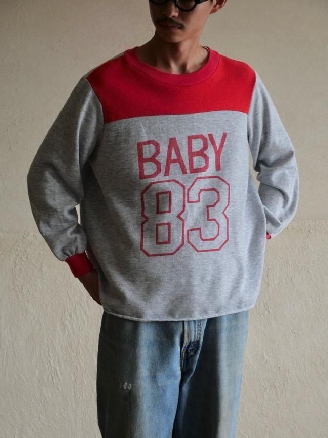 1980s Vintage Football Design Sweat Shirt