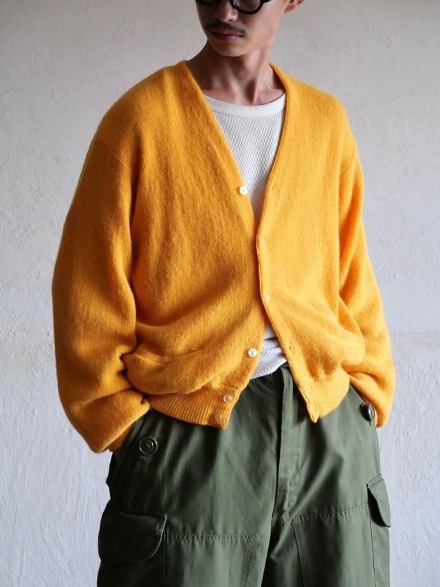 1960s Shelby 100%Alpaca Cardigan, Mustard