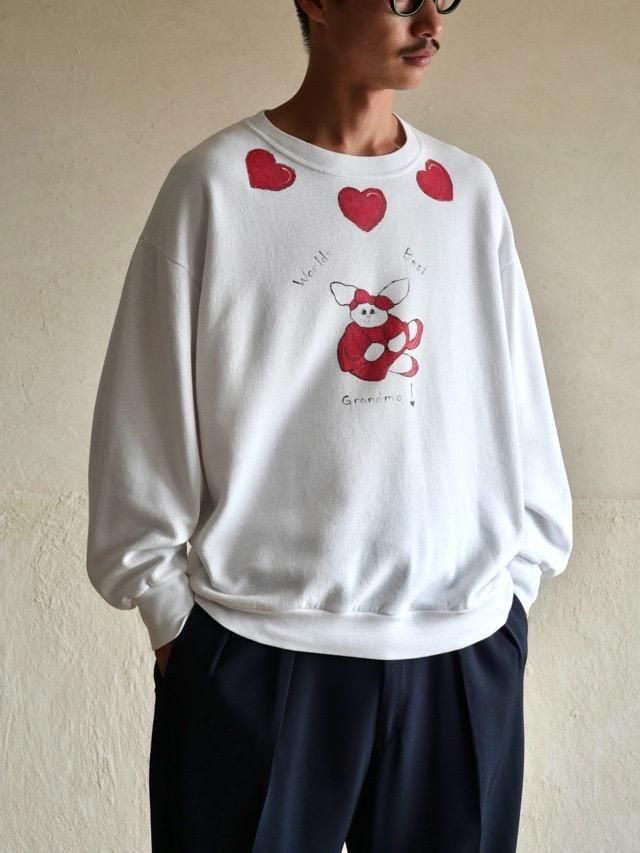 1990s Peaceful Painted Sweater, Made in USA / Worlds Best Grandma!