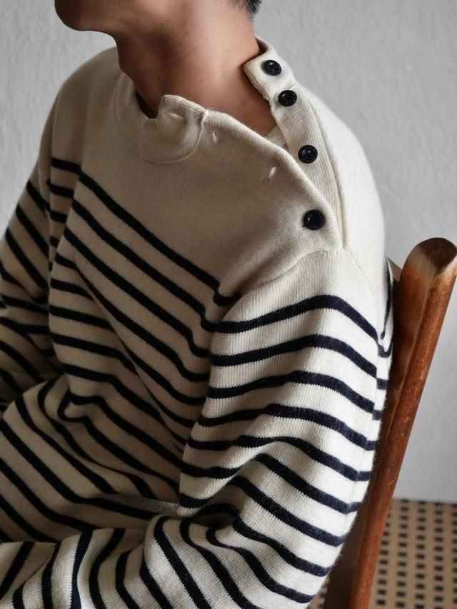 1990s Decathlon Wool Border Knit Sweater