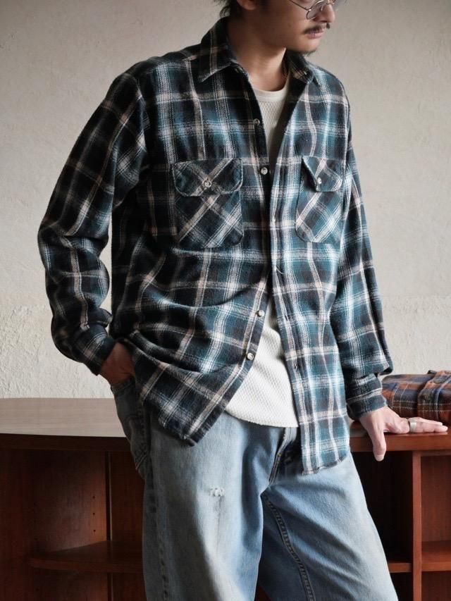 1990s FiveBrother Cotton Flannel Check Shirt