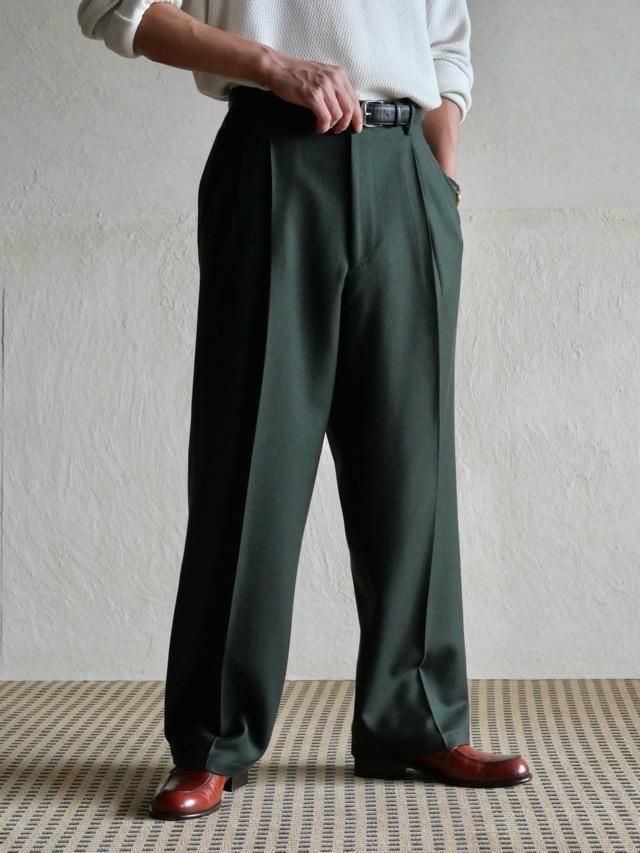 1980s Henry Saks Wool Gabardine Trousers