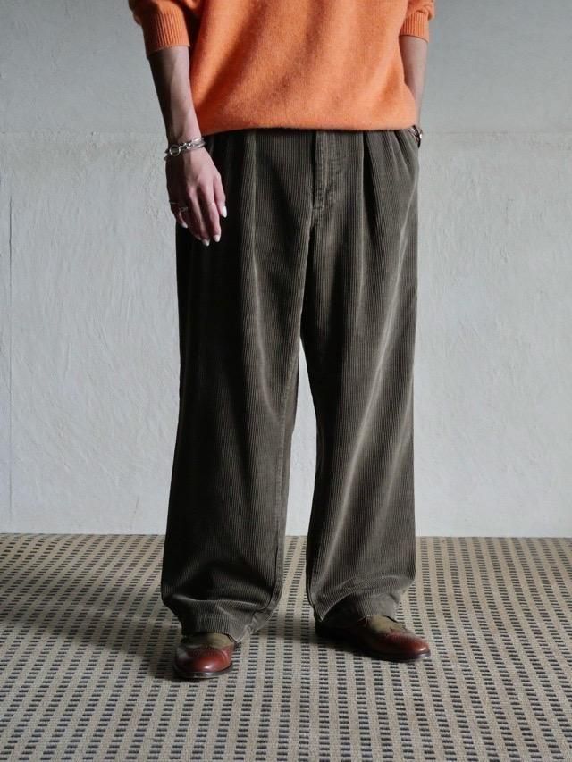 1990's Ralph Lauren Corduroy Pants, Olive Brown