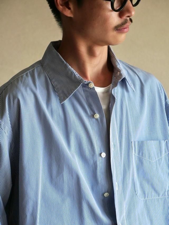 1980s Oxxford Clothes Stripe Dress Shirt