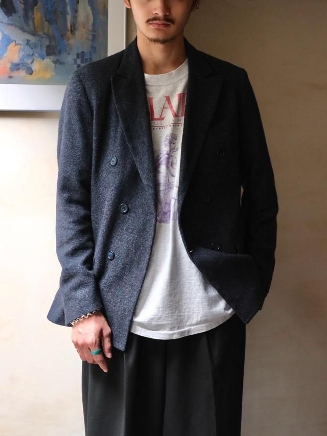 TELAMIRA Soft Tweed Double-Breasted Jacket