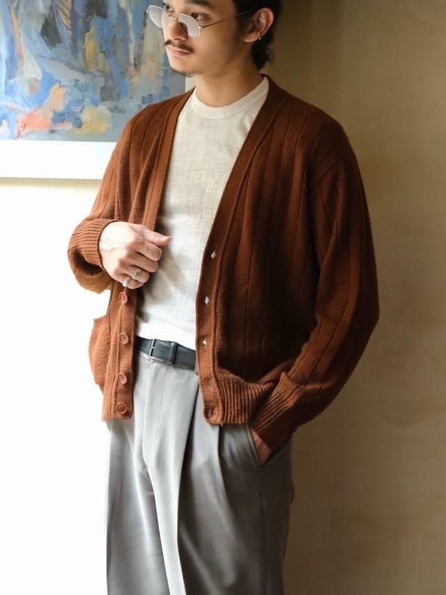 1970~80's Vintage Wool&Acrylic Knit Cardigan