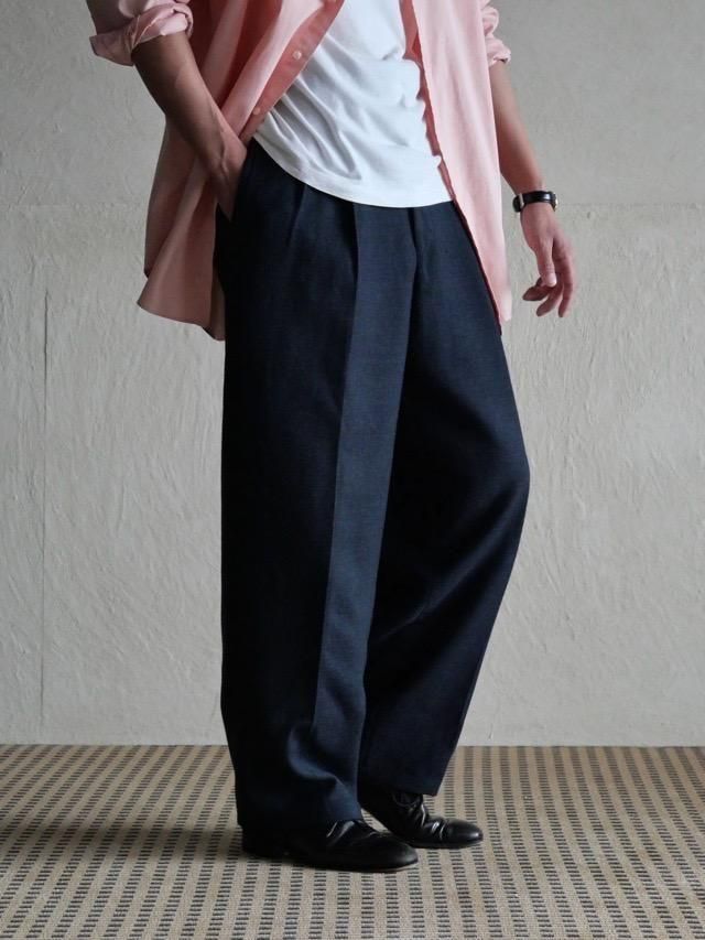 1980s HOLT RENFREW 2Tucks Wool Trousers