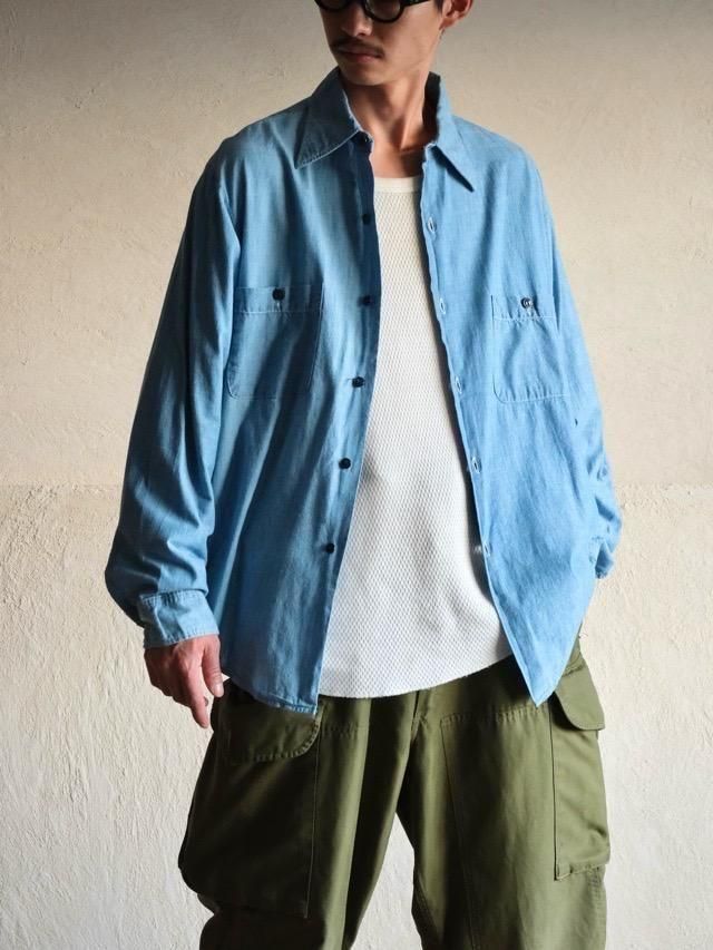 1960&#12316;70s Vintage Sears Chambray Shirt