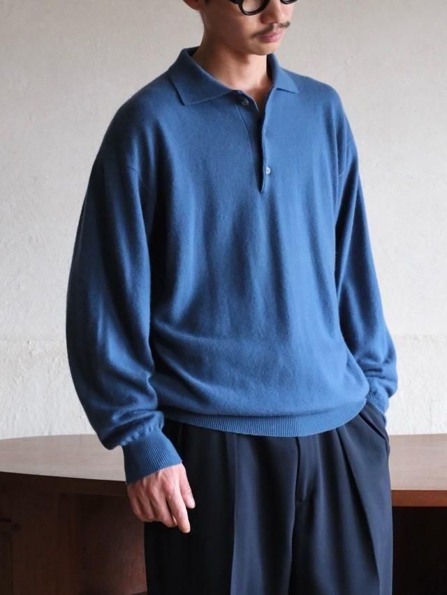 Barneys New York Cashmere Knit Polo Shirt