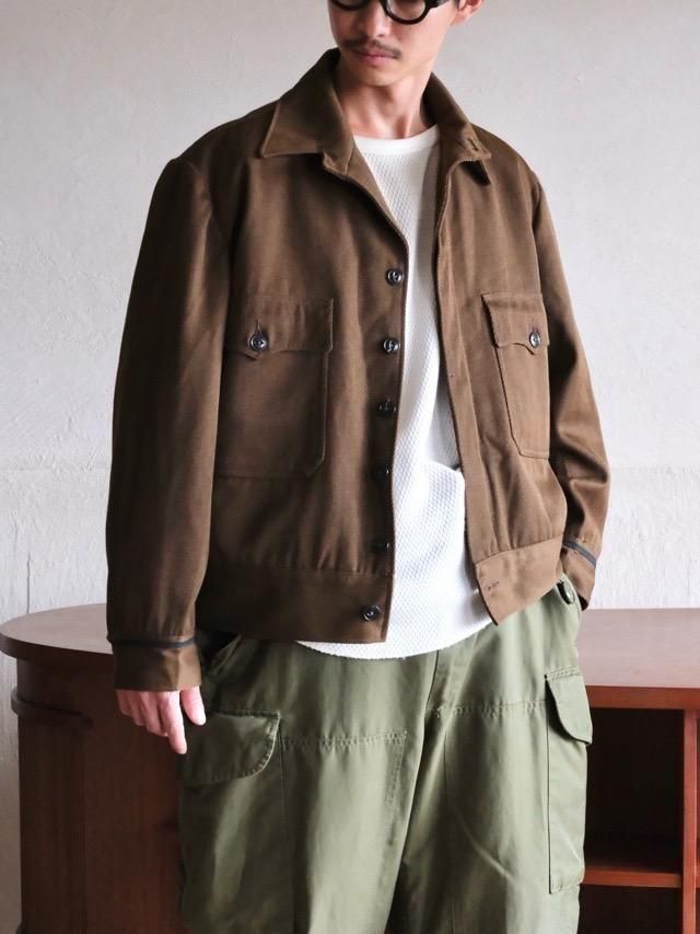1950s Vintage UPS Brown Whipcord Work Jacket