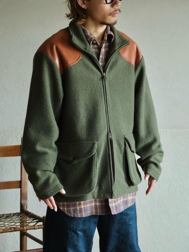 00's ORVIS WoolLeather Zip-up Blouson