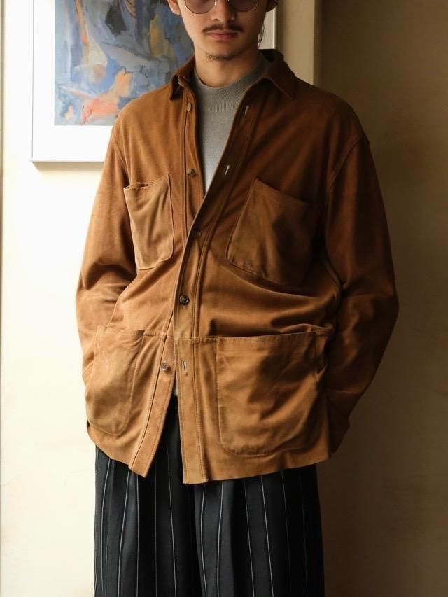 Italian Vintage Lambskin "Reversible8pockets" Shirt