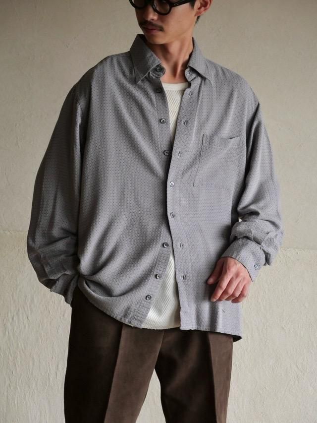 1990s Savoia Polynosic & Polyester Woven Shirt 
