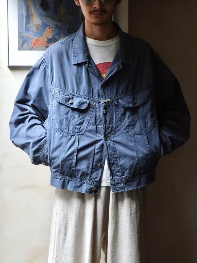~1990's "REPLAY" Cotton Poplin Trucker Jacket, Made in Italy.