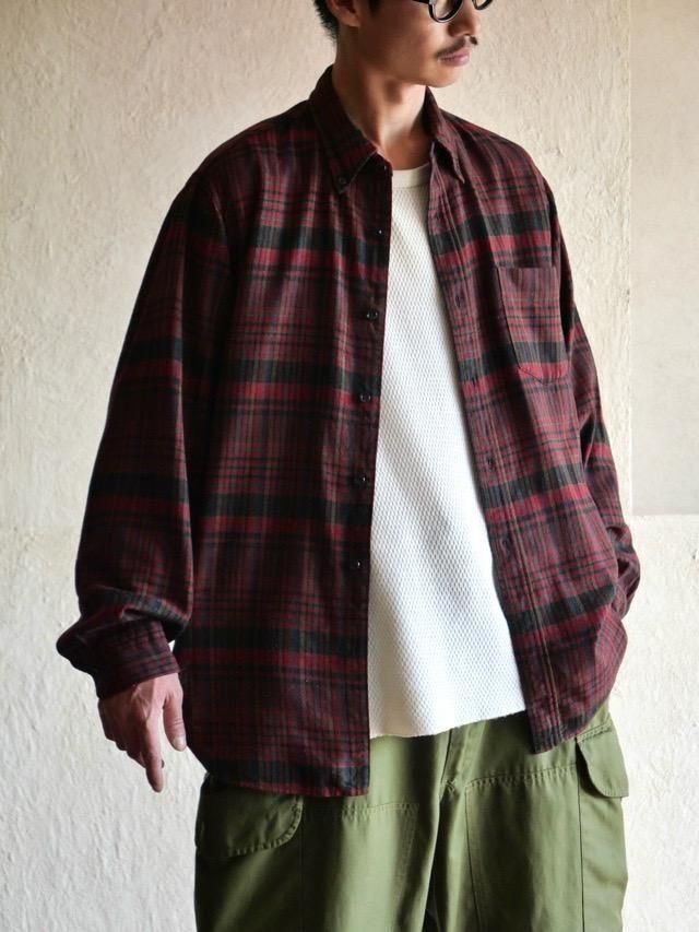 1960s Vintage PENDLETON 3Point Check Wool B.D. Shirt