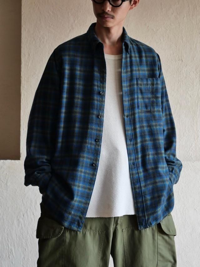 1960s Vintage PENDLETON 3Point Check Wool B.D. Shirt