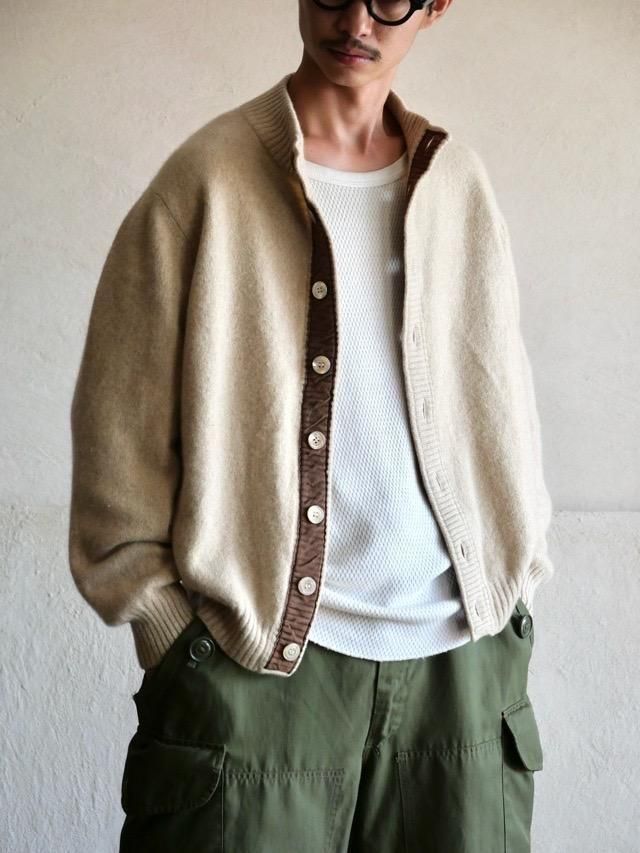 1990&#12316;00s Bullock&Jones Cashmere Knit Blouson, Made in Italy.