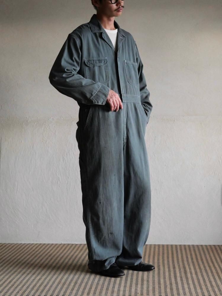 1950~60's Vintage BIG MAC Herringbone Jumpsuit