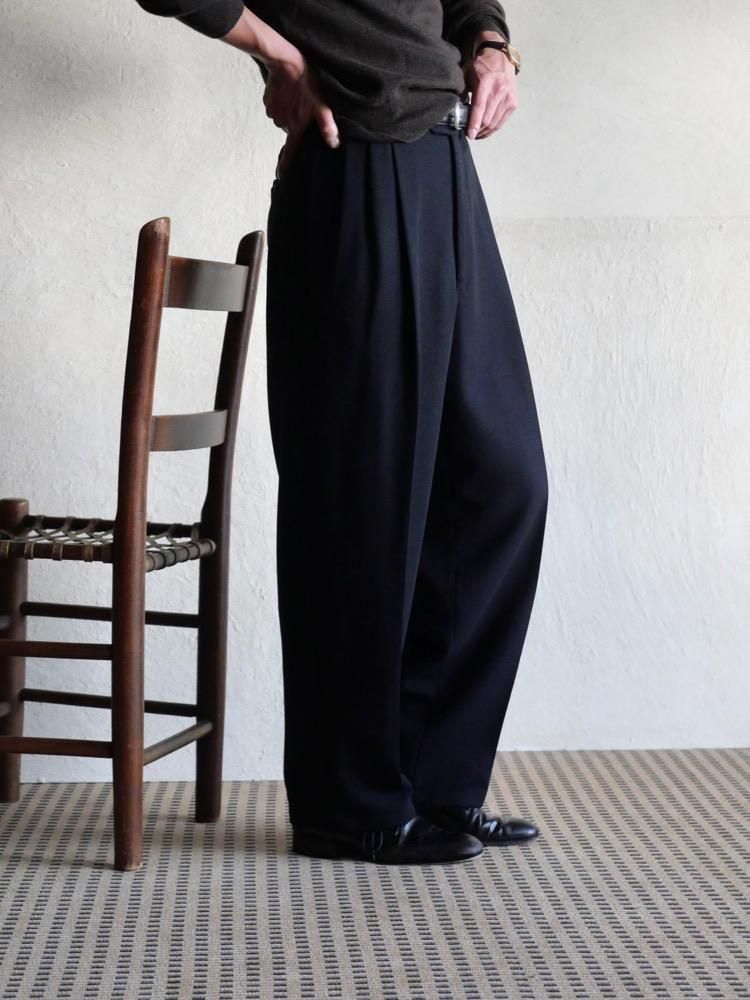 MONDO di Marco ZIGNONE Fabric 3tucks Wool Trousers, Made in Italy.