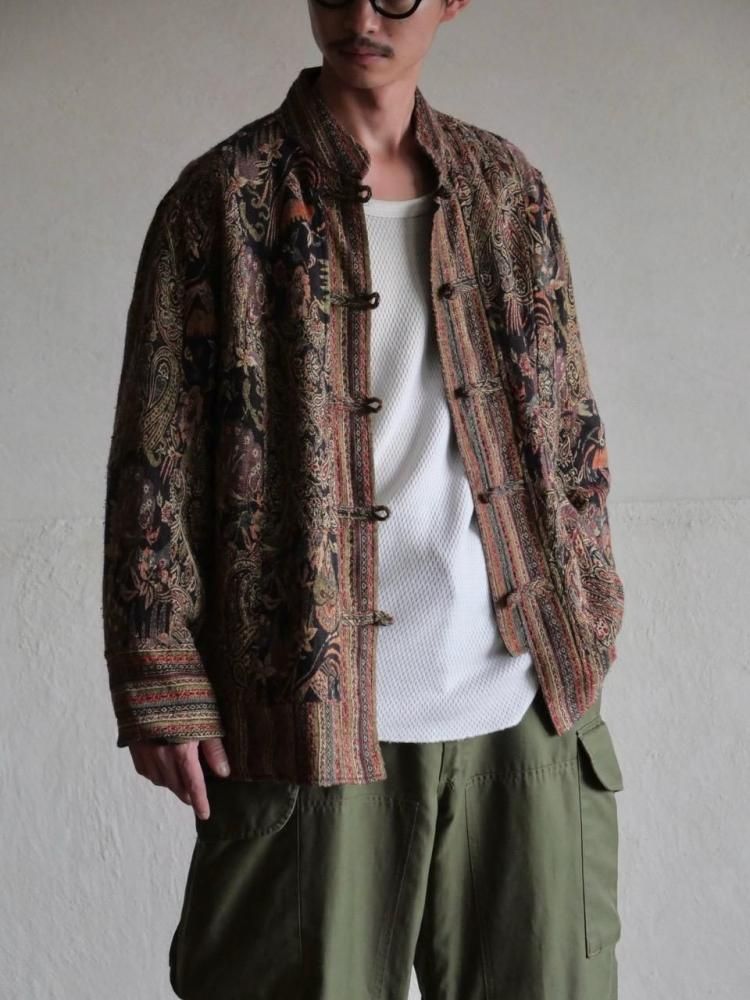 1990's WHITE STAG Gobelins Cloth
Patchwork China Jacket 