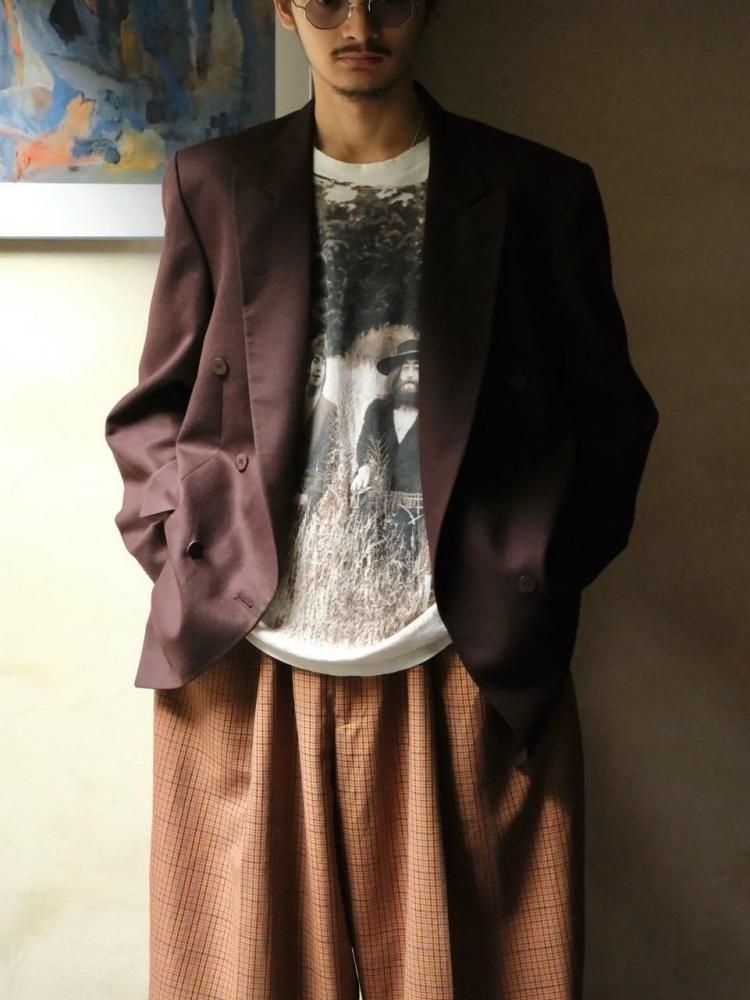 1980~90's Vintage Angelo Litrico
Wool Flannel Double-Breasted Jacket