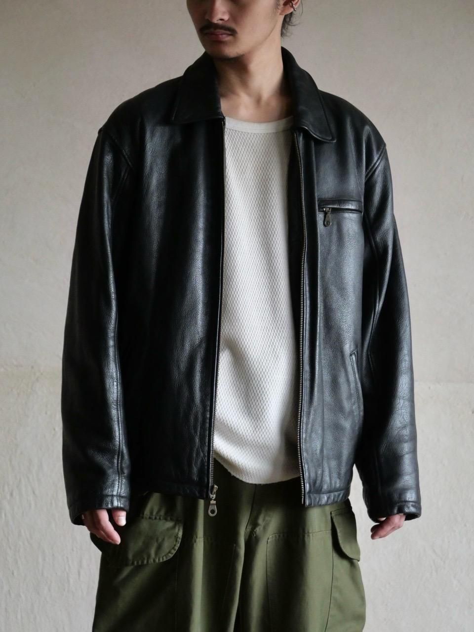 1990~00's J.RIGGINGS Black Leather Blouson 