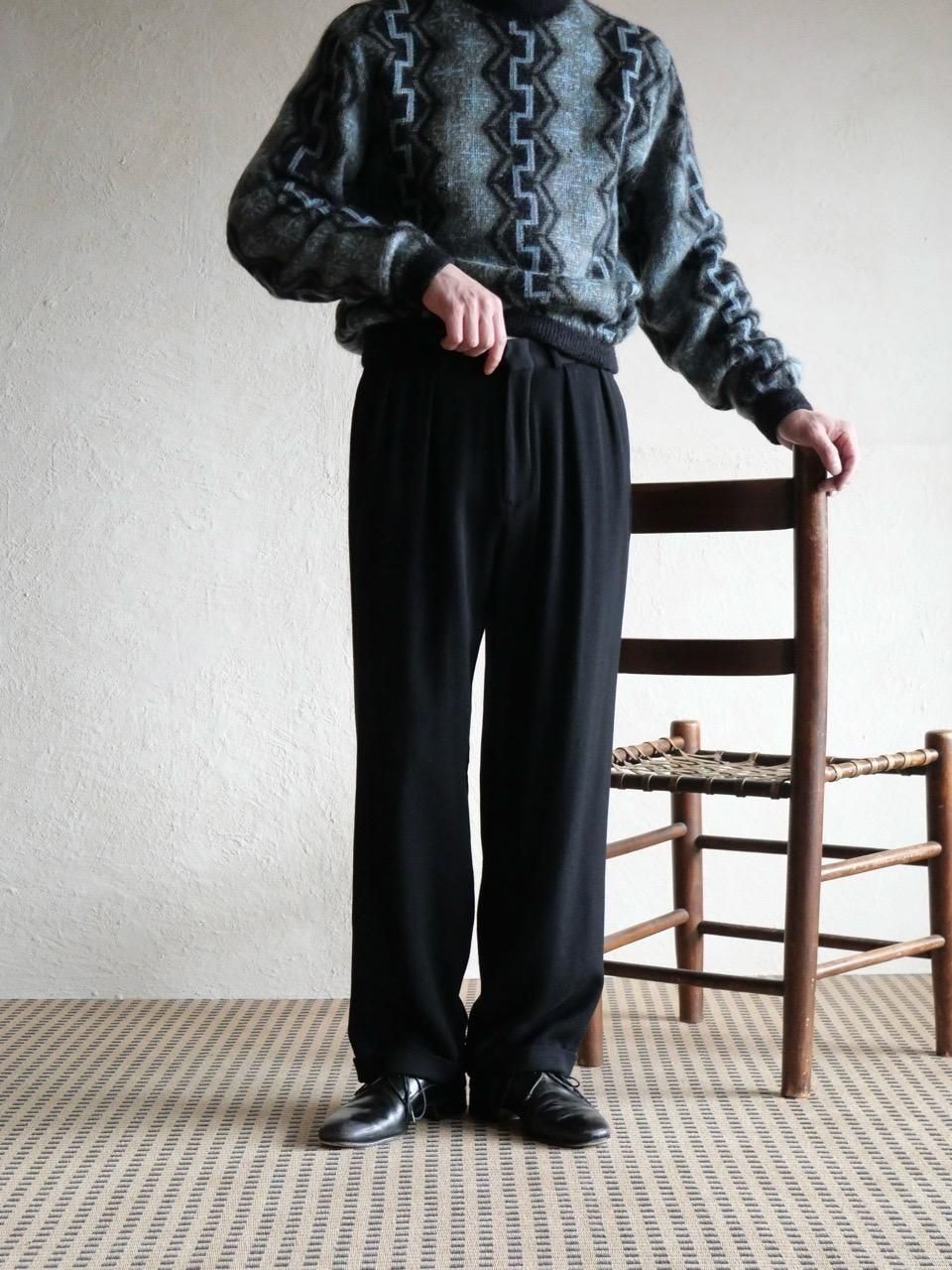 1990s Ralph Lauren 2Tucks Trousers, Black