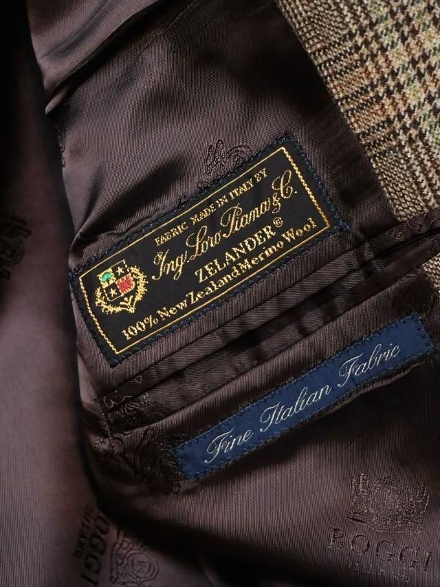 Late90-Early00's BOGGI Tailored Jacket, 
Loro Piana "ZELANDER" Merino Wool