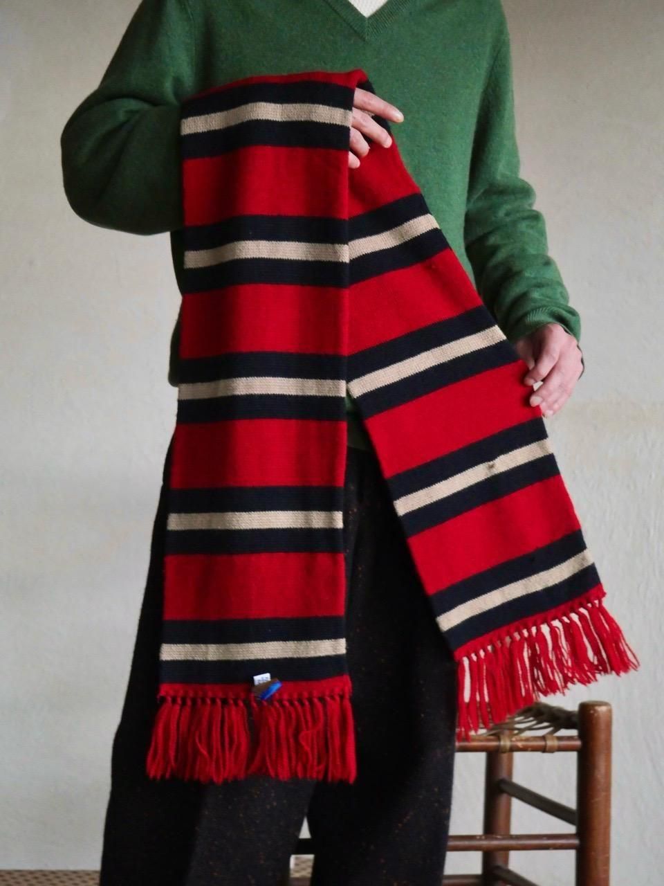 1970's Vintage PENDLETON Border Wool Muffler

