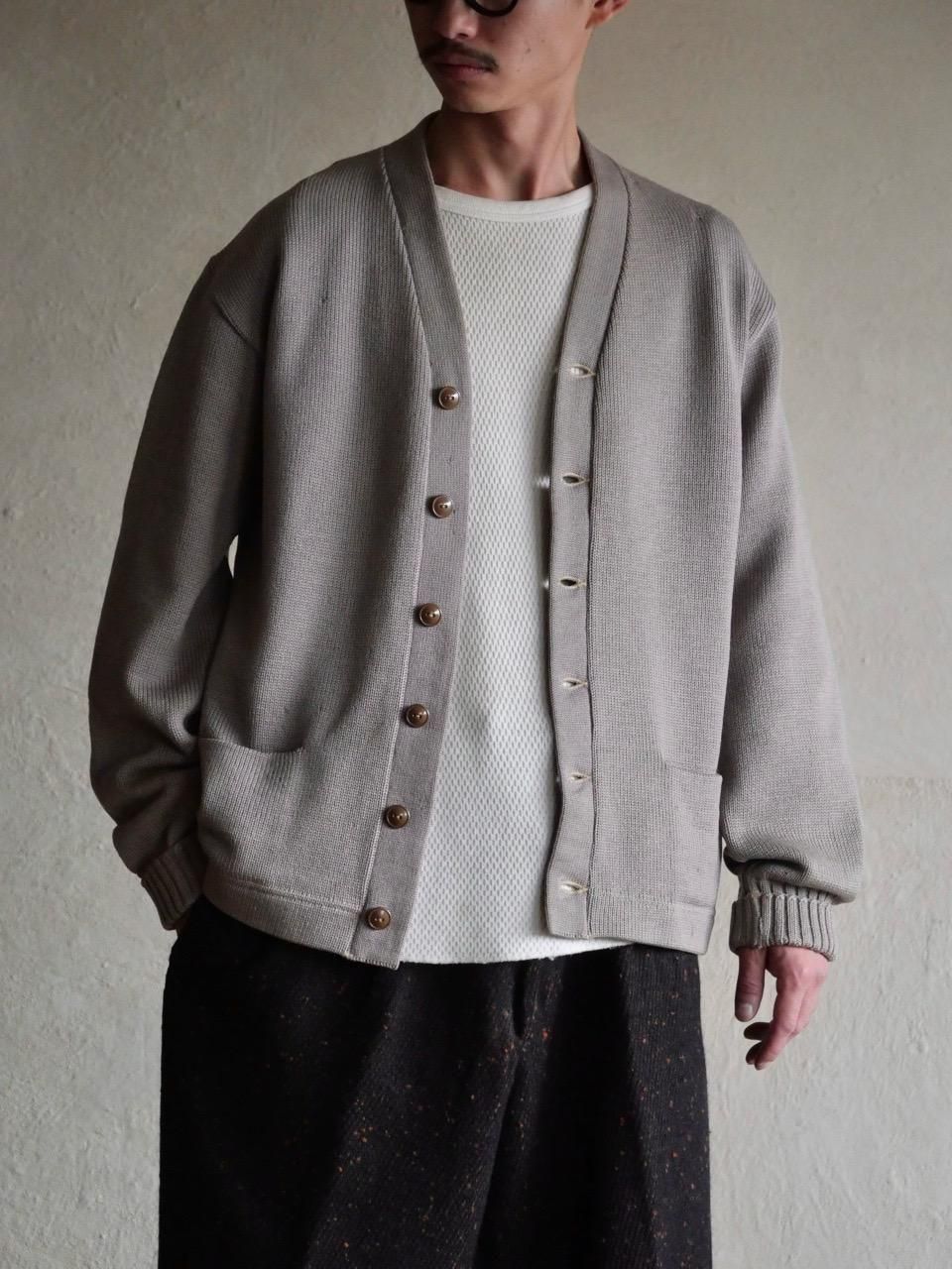 1940's Vintage Lettered Cardigan Gray