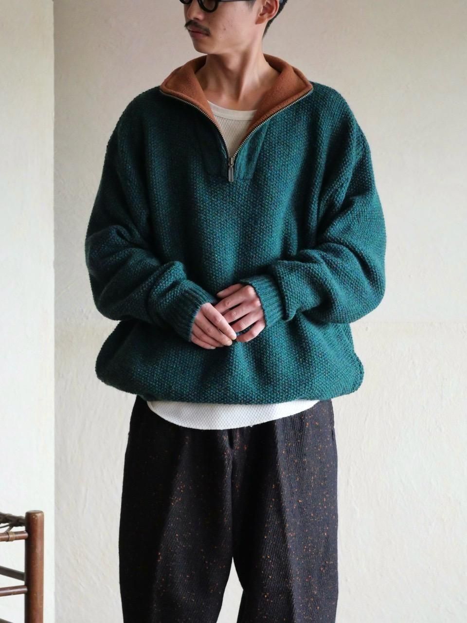 1990's ORVIS Half Zip Wool Knit Sweater