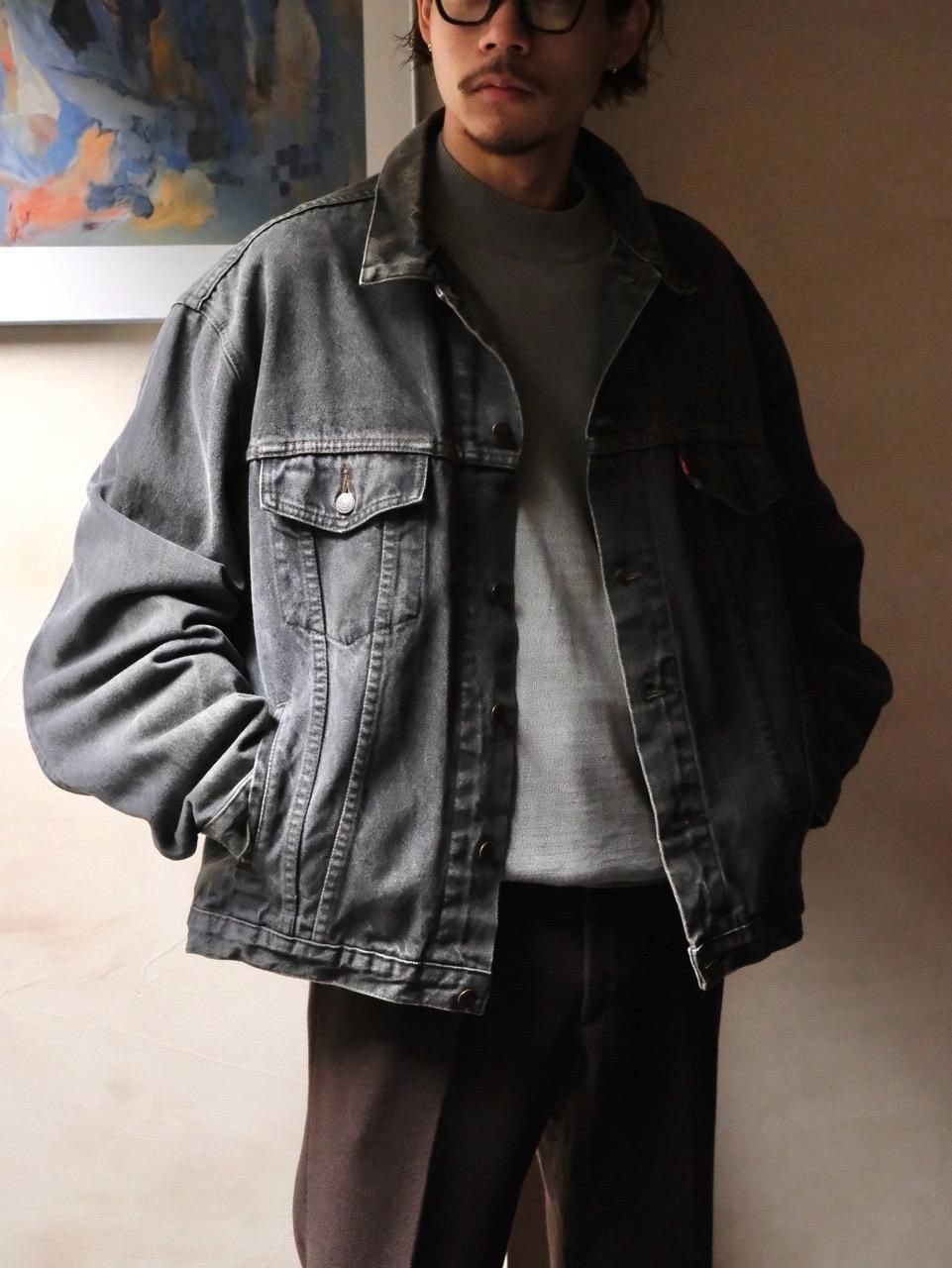 1987's Euro Levi's70503 Black Denim Trucker JKT