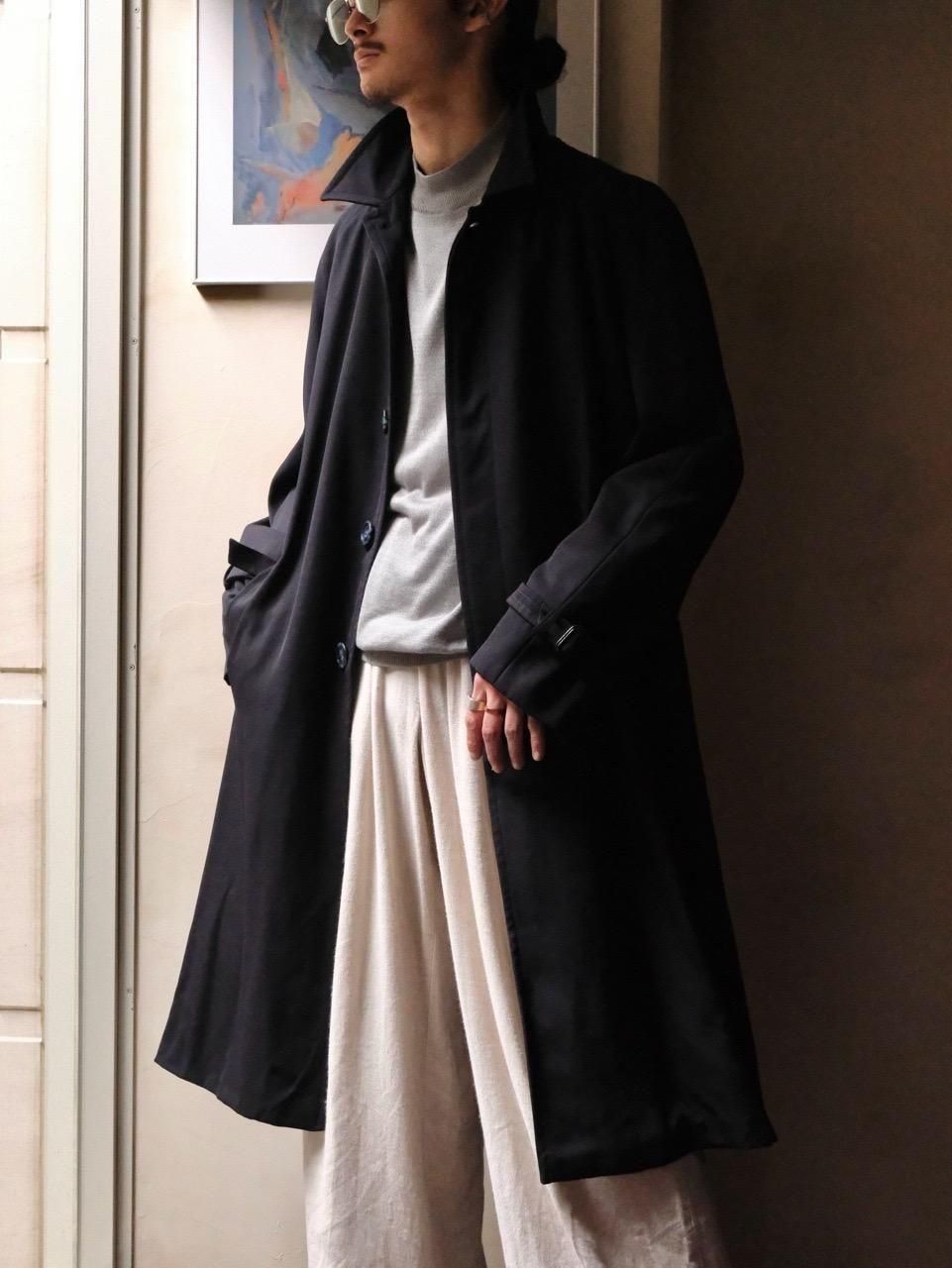 1970~80's Italian Vintage Wool Gabardine Coat
